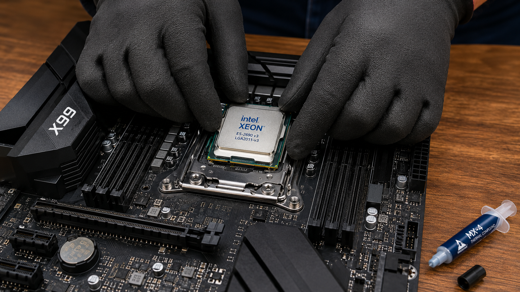 como montar um pc xeon x99