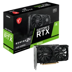 MSI GeForce RTX 3050 VENTUS 2X 6G OC: Ficha Técnica e Especificações