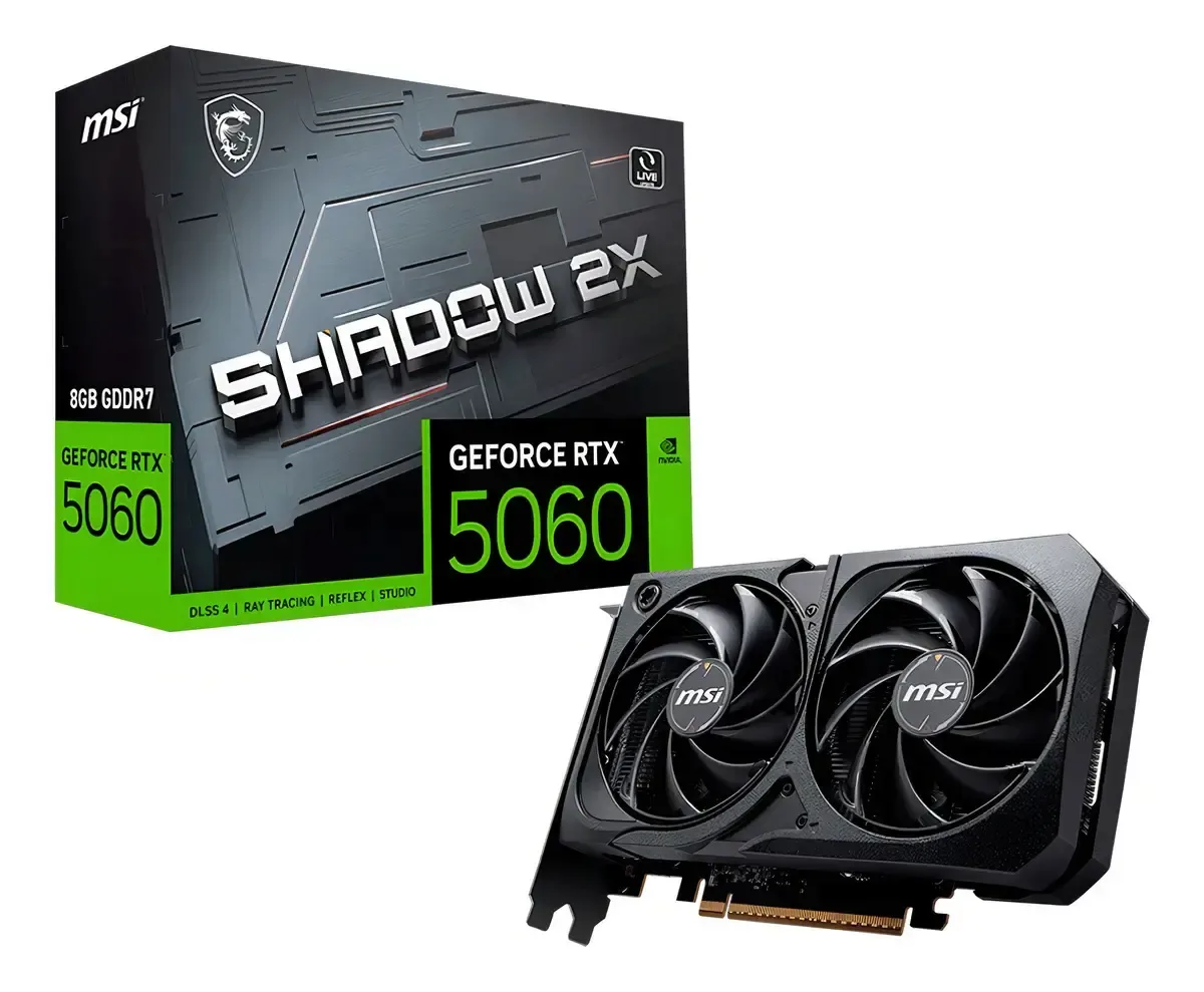 MSI GeForce RTX 5060 8G SHADOW 2X OC: Ficha Técnica e Especificações
