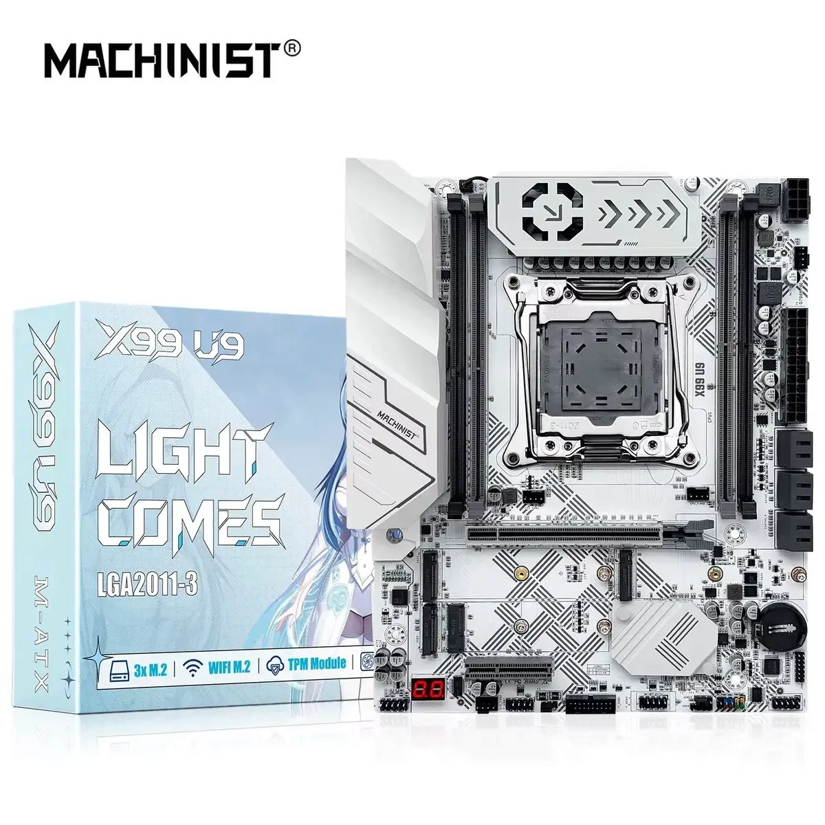 Placa-mãe X99 U9 MACHINIST LGA2011-3: Ficha Técnica e Specs