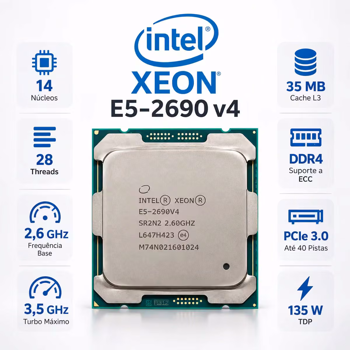 Processador Intel Xeon E5 2690 V4 Processador Intel Xeon E5 2690 V4
